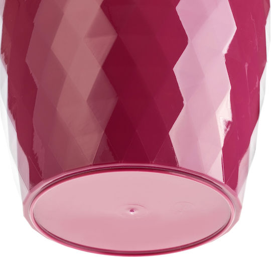 Kadax Σετ 3 Γλάστρες Πλαστικές Pink με Πιάτο