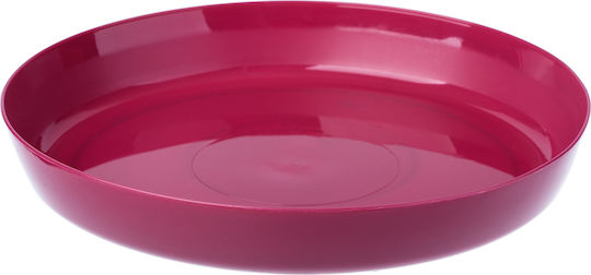 Kadax Σετ 3 Γλάστρες Πλαστικές Pink με Πιάτο