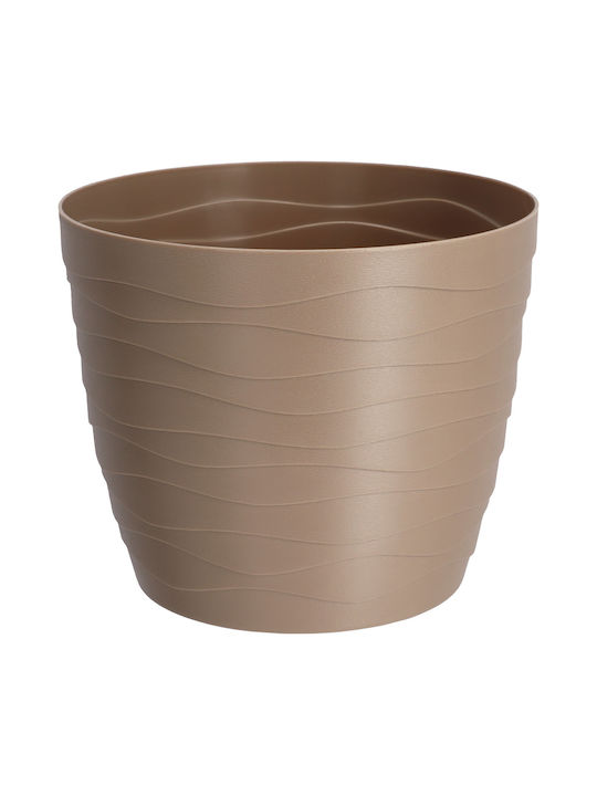 Kadax Kadax Kunststoff Blumentopf Beige 13x13cm