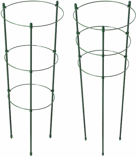 Ring Support Plants Flowers 45cm Metal Stakes Rings 6pcs