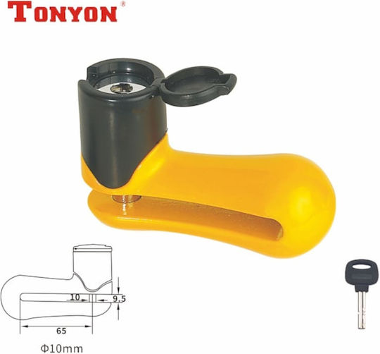 Disc Brake Lock Color Light Green Tonyon Two Security Keys 1798-p