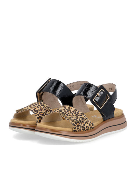 Damen Flache Schwarze Sandalen