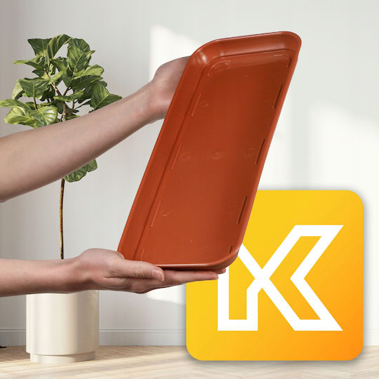 Kadax Plastic Orange Pot Plate 40x14.9cm 31518