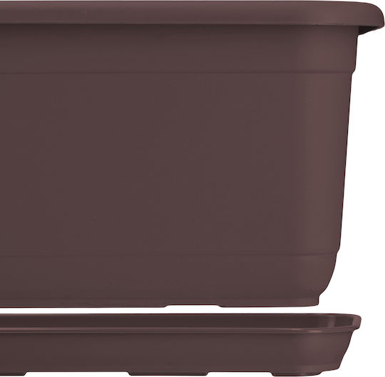 Kadax Пластмасова Чиния За Пот Кафява 40x14.9см 32028