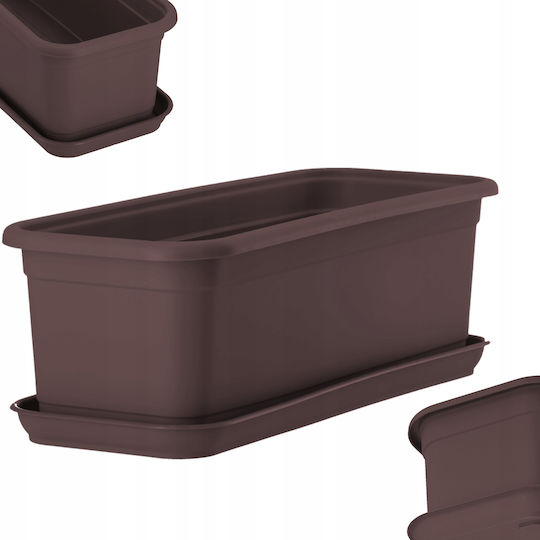 Kadax Пластмасова Чиния За Пот Кафява 40x14.9см 32028