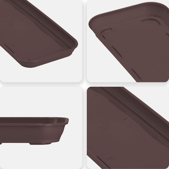 Kadax Пластмасова Чиния За Пот Кафява 40x14.9см 32028