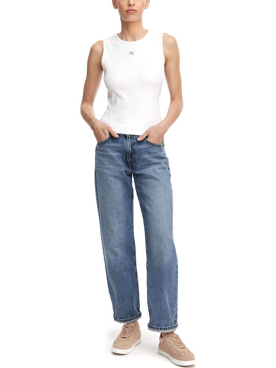Women's Cotton Sleeveless Blouse Ecru