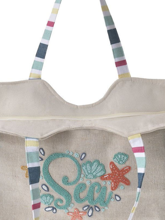 Ble Resort Collection Terrycloth Beach Bag Ecru