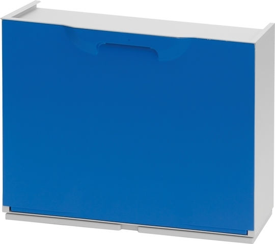 Plastik Schuhschrank Unika mit 1 Regal Blue 51x17.3x41cm