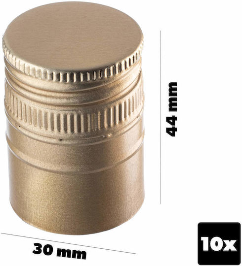 Capace Sticle Fi30 Capace Capace Sticle Capac 10 Bucăți Capace Aurii