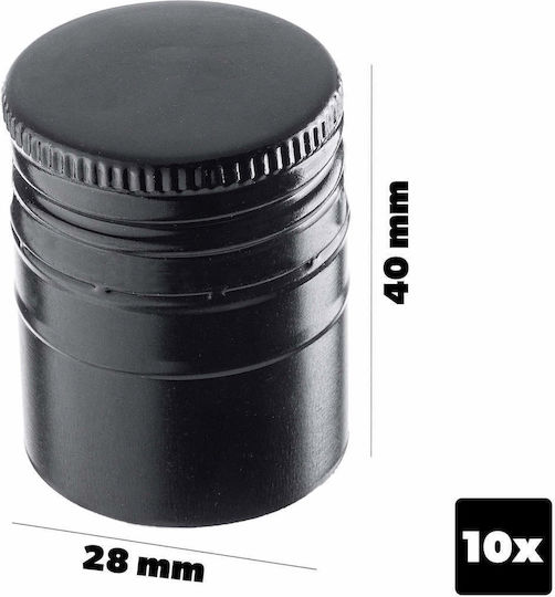 Bottle Caps Fi28 Bottle Caps Caps 10 Pcs Black