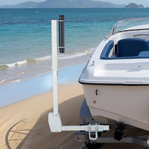Vevor Boat Trailer Guides 700-1050 Mm Height Adjustable Trailers Guide 2pcs Thickened High-duty Trailer Guide-ons Smooth Roller Guidance Over 16 In Larger Fishing Boats Runabout Boats