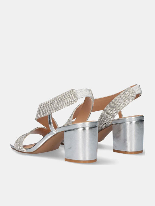 Damen Sandalen Silber