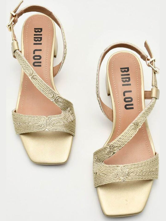 Leather Gold Sandals