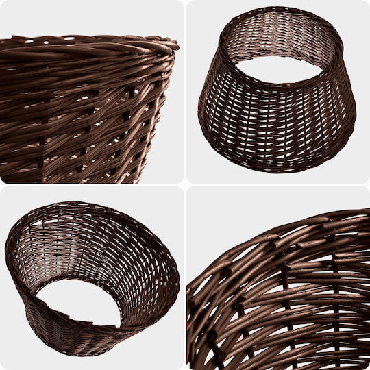 Kadax Weihnachtsbaumständer Braun Korbweide Durchmesser 45cm