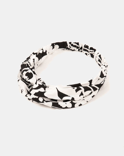 Hair Band One Size Black Floral
