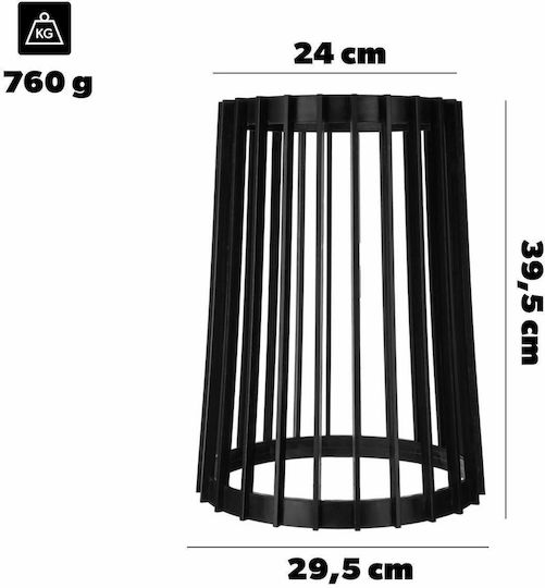 Stehender Pflanzenständer Loft Doppelseitig Schwarz 39,5 cm