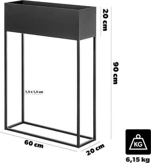 Loft Метална Поставка За Цветя 60x90см