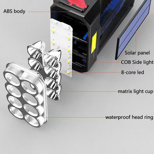 Lanternă LED Solar Pentru Camping Waterproof Cu Lanternă 500 Lumen 5W
