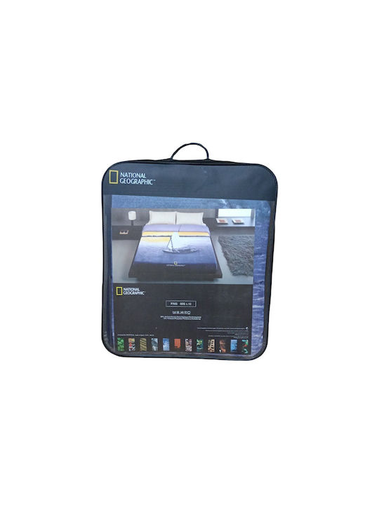 National Geographic Png Κουβέρτα Ισπανίας Βελουτέ Μονή 160x240εκ. Μπλε