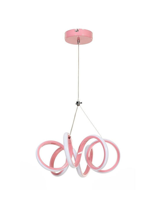Stewehome Lumini De Tavan Pentru Copii Led Din Aluminiu Roz Pentru Fetiță Trei Culori 30x80 Cm