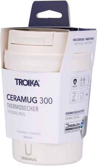 Troika Μπουκάλι Θερμός Πλαστικό 300ml Ceramug 300