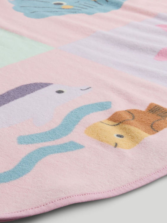 Mothercare Baby Poncho Bathrobe Hooded Pink