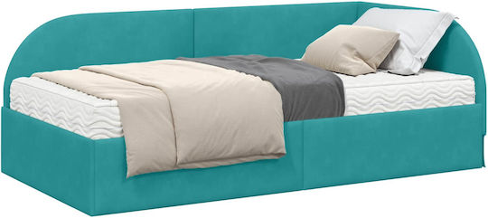 Κρεβάτι Μονό με Αποθηκευτικό Χώρο & Στρώμα 100x200cm Τιρκουάζ Κρεβάτι Μονό με Αποθηκευτικό Χώρο & Στρώμα 100x200cm Τιρκουάζ