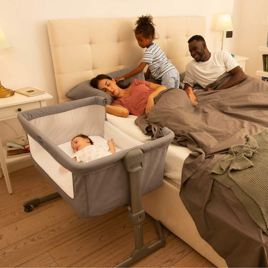 Chicco Ликно Next 2 Me Essential с Матрак и Сиви Ролки