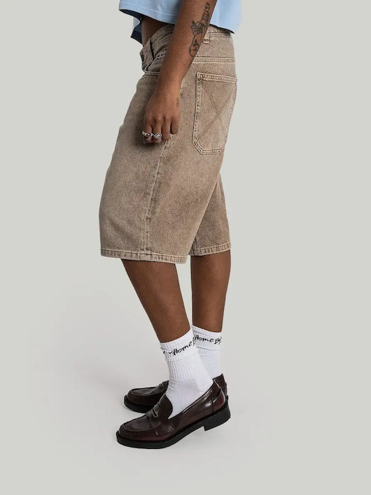 X-tra Baggy Men's Denim Shorts Washed Brown