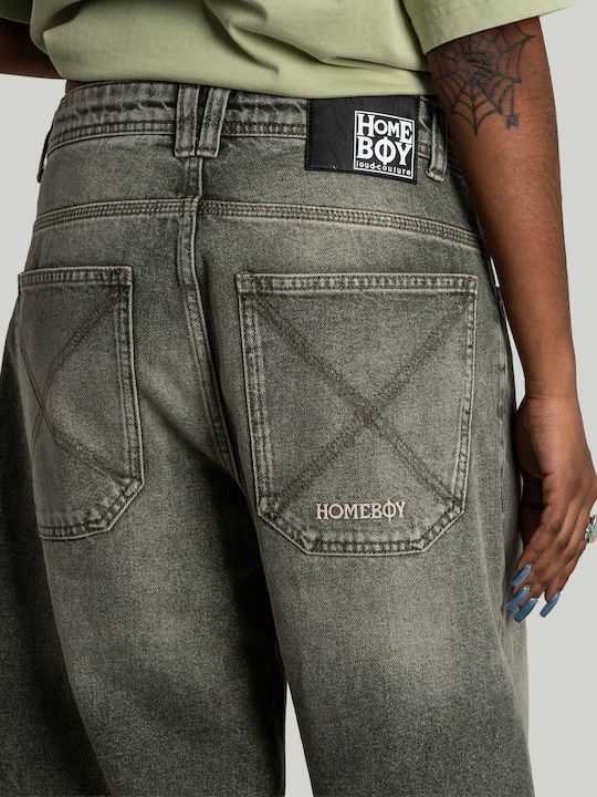 X-tra Men's Denim Bermuda Washed Green