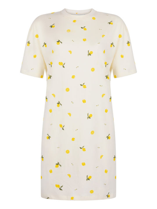 Hunkemöller Summer Women's Nightgown Lemon