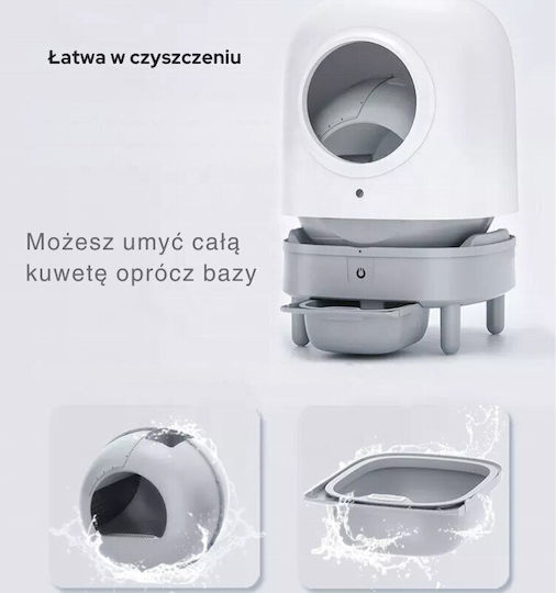NUXIE Toaletă Pentru Pisici Auto-curățare cu Filtru