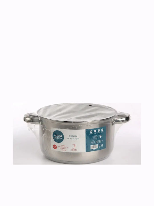Altom Tiefes Rostfreier Stahl Kochtopf 4.7l