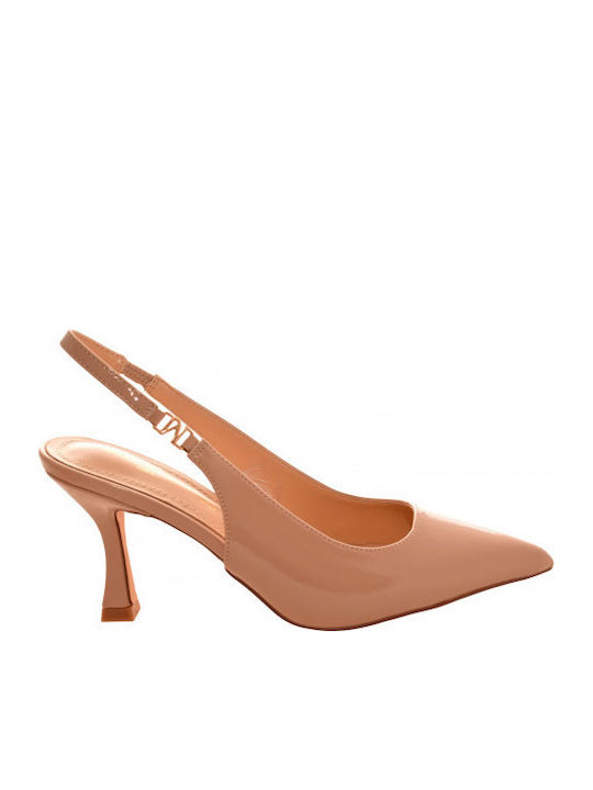 Heels with High Heel Beige