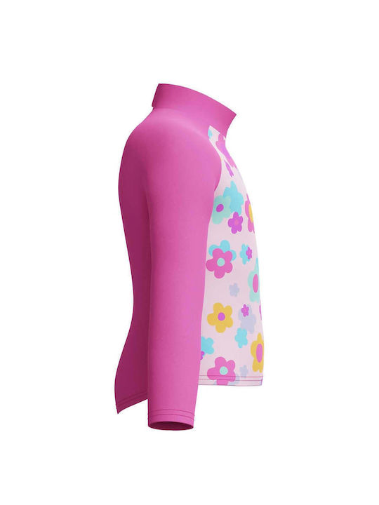 Speedo Kids Swimwear Rashguard With Long Sleeve Pink