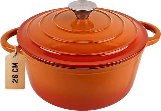 Hage Dq26 Βαθιά Κατσαρόλα από Μαντέμι 5lt / 26cm