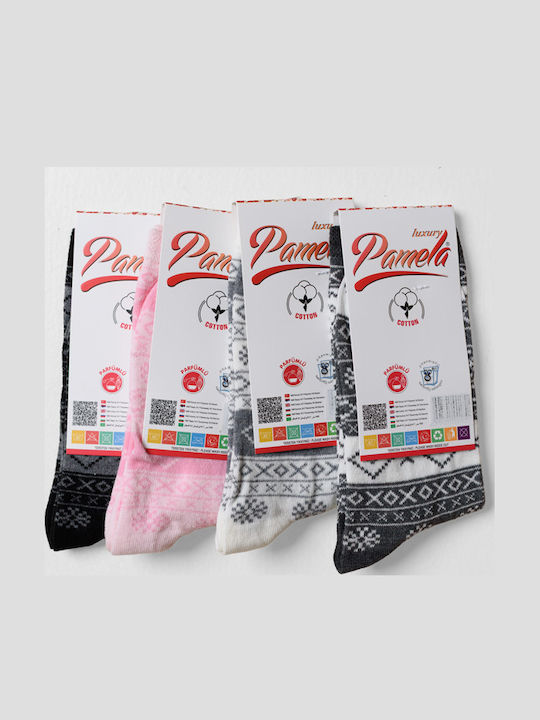 Pamela Șosete Pentru Femei Cu Modele Multicolore 4Pack