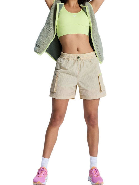 Boundless Spirit Women's Athletic Shorts Beige