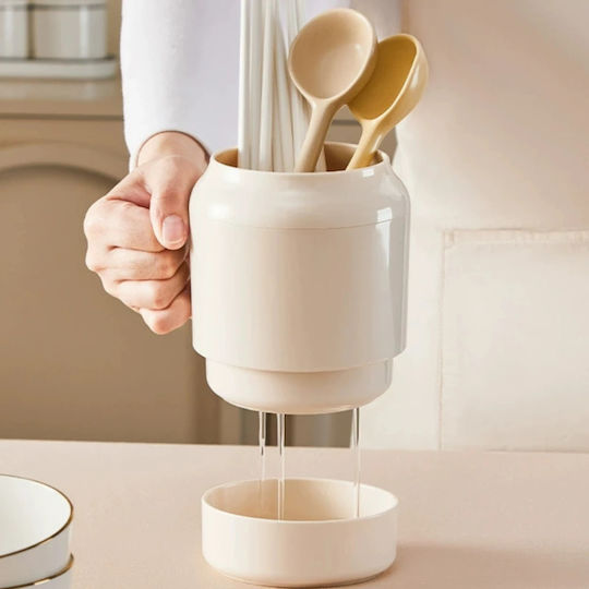 Abtropfgestell für Besteck Beige 13.5x11x14cm