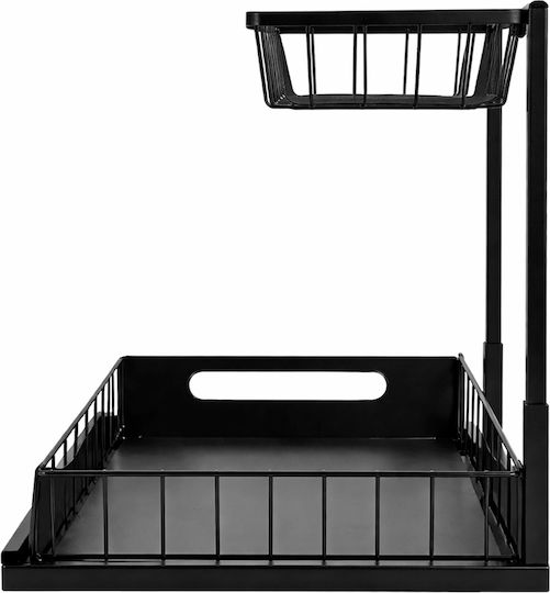 Cheffinger Metallisches Schwarzes Schrankregal