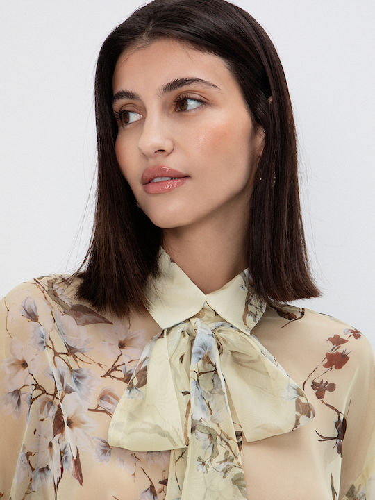 Long Sleeve Women's Shirt Floral