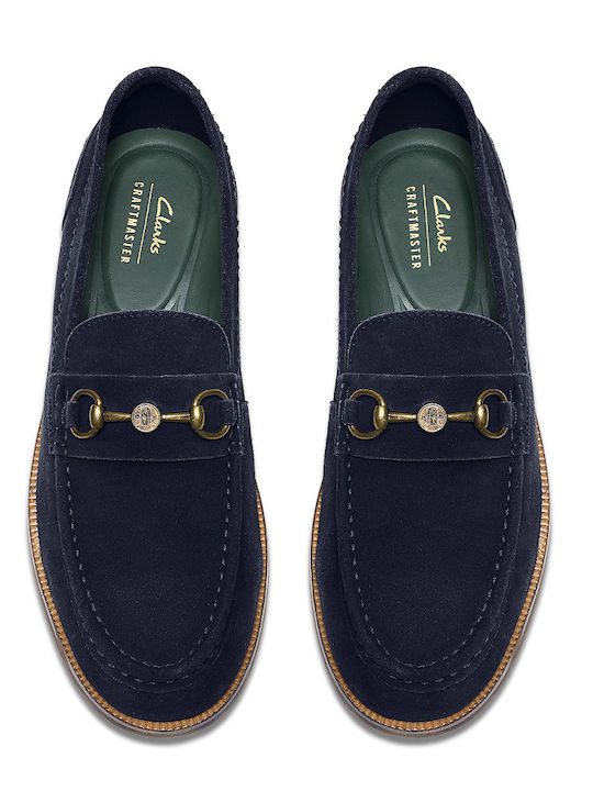 Craft James Lt Suede Men's Loafers in Blue Colour