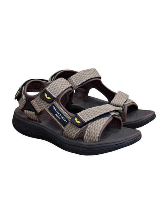 Men's Sandals In Brown Colour