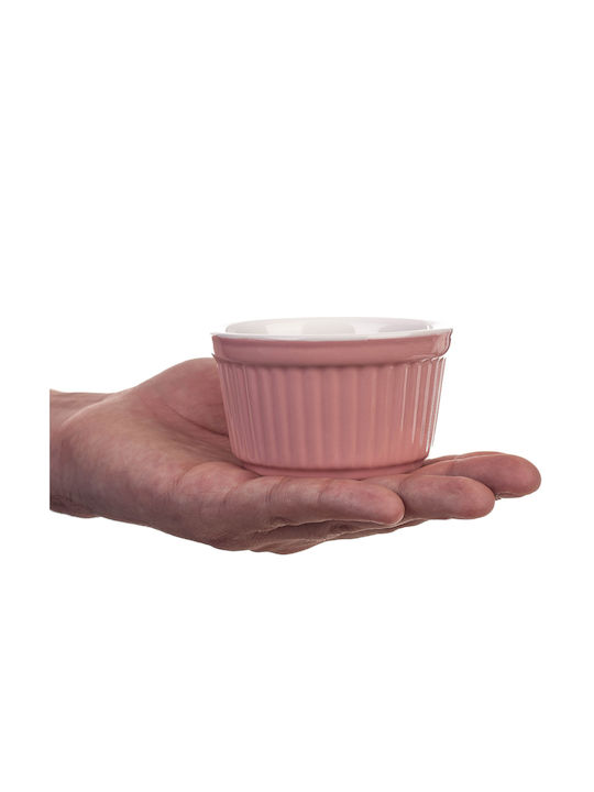 Kadax Rundes Hitzebeständiges Kochgeschirr für Soufflé Keramik 9x9cm 3 Stück