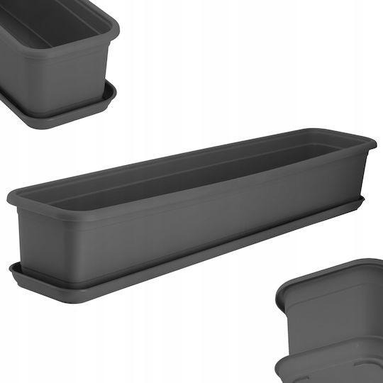 Kadax Farfurie Pentru Floare Din Plastic Gri 31524