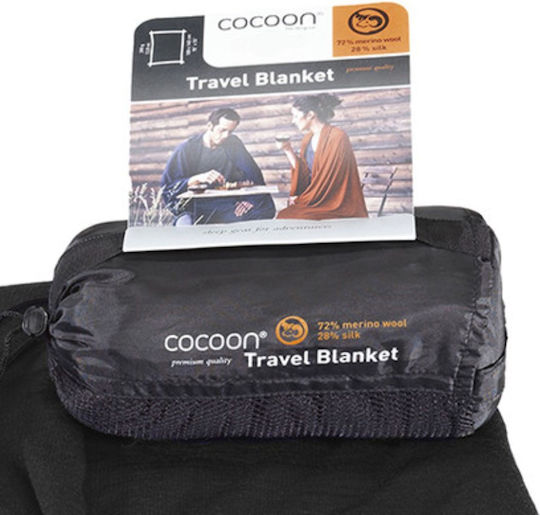 Cocoon Pătură Pentru Picnic 140x180cm În Culoare Neagră