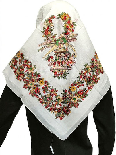 Traditional Mantila Mark790 – Authentic Traditional Costume Accessory White-102