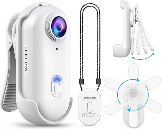 Clipgo 512GB Action Camera 4K Ultra HD Μαύρη