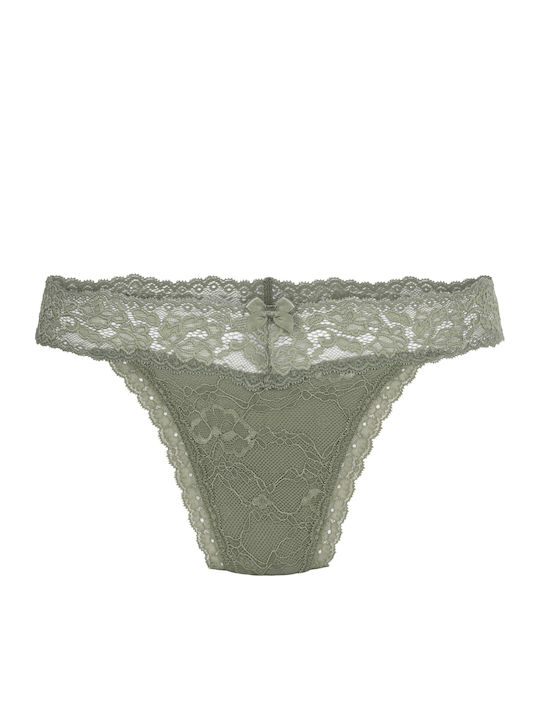 Madison Γυναικείο String χωρίς Ραφές Πράσινο